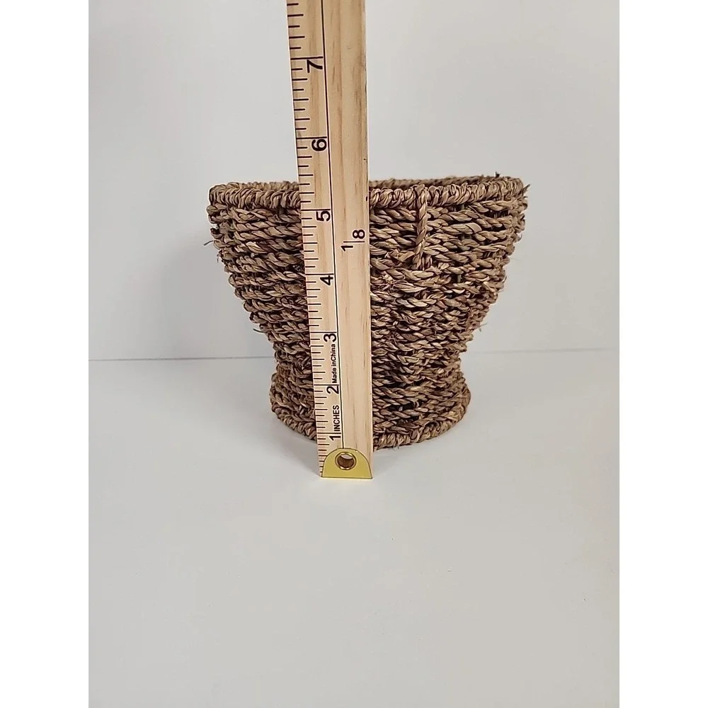 Set of 3 Woven Seagrass Wicker Baskets 5